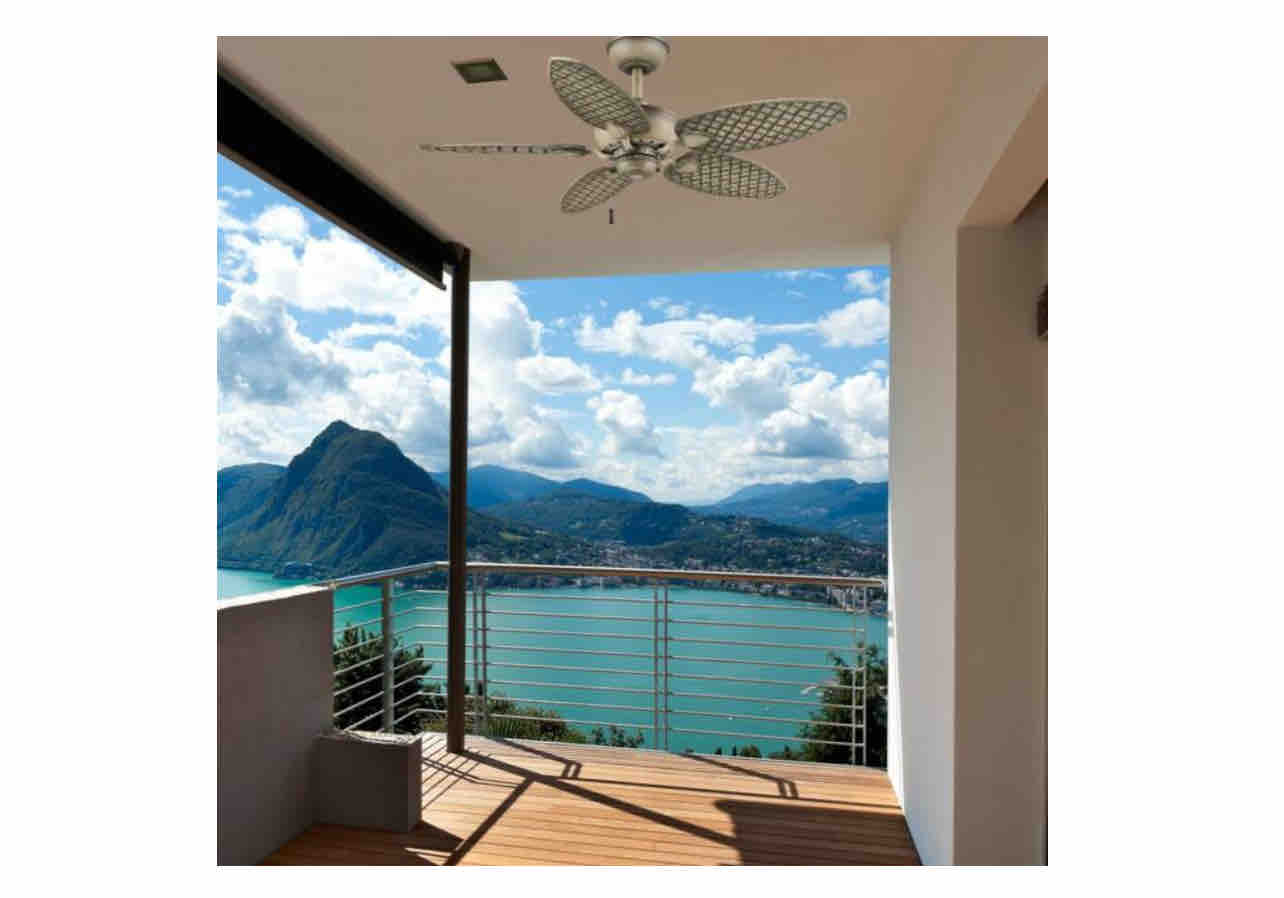 Hampton Bay Largo 48 in. Indoor/Outdoor Weathered Zinc Wet Rated Downrod Ceiling Fan with Reversible Motor