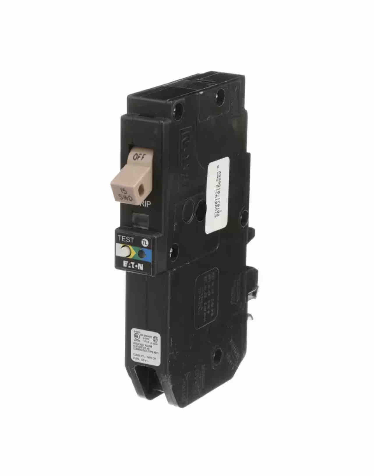 Eaton CH 15 Amp All in One AF/GF Plug-On-Neutral Breaker