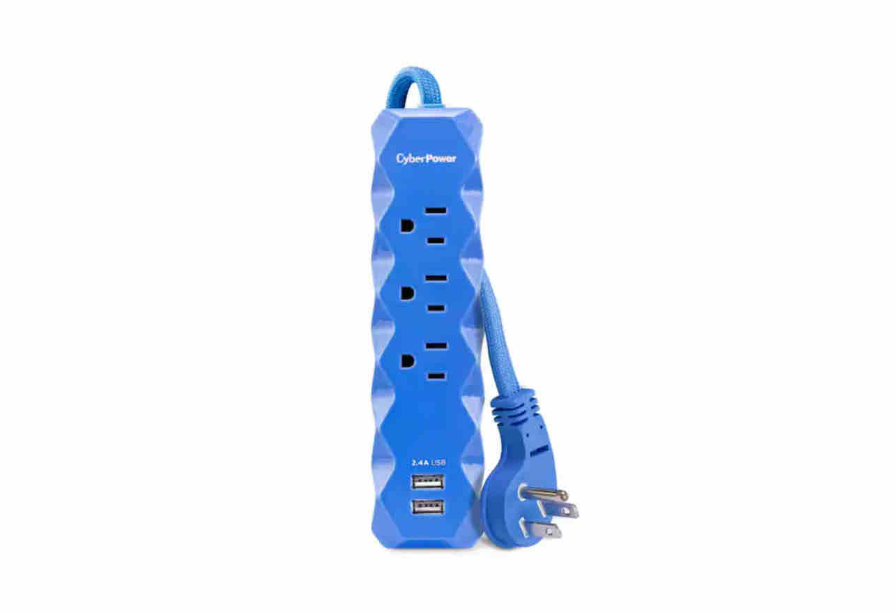 CyberPower ft. 3-Outlet 2-USB Surge Protector