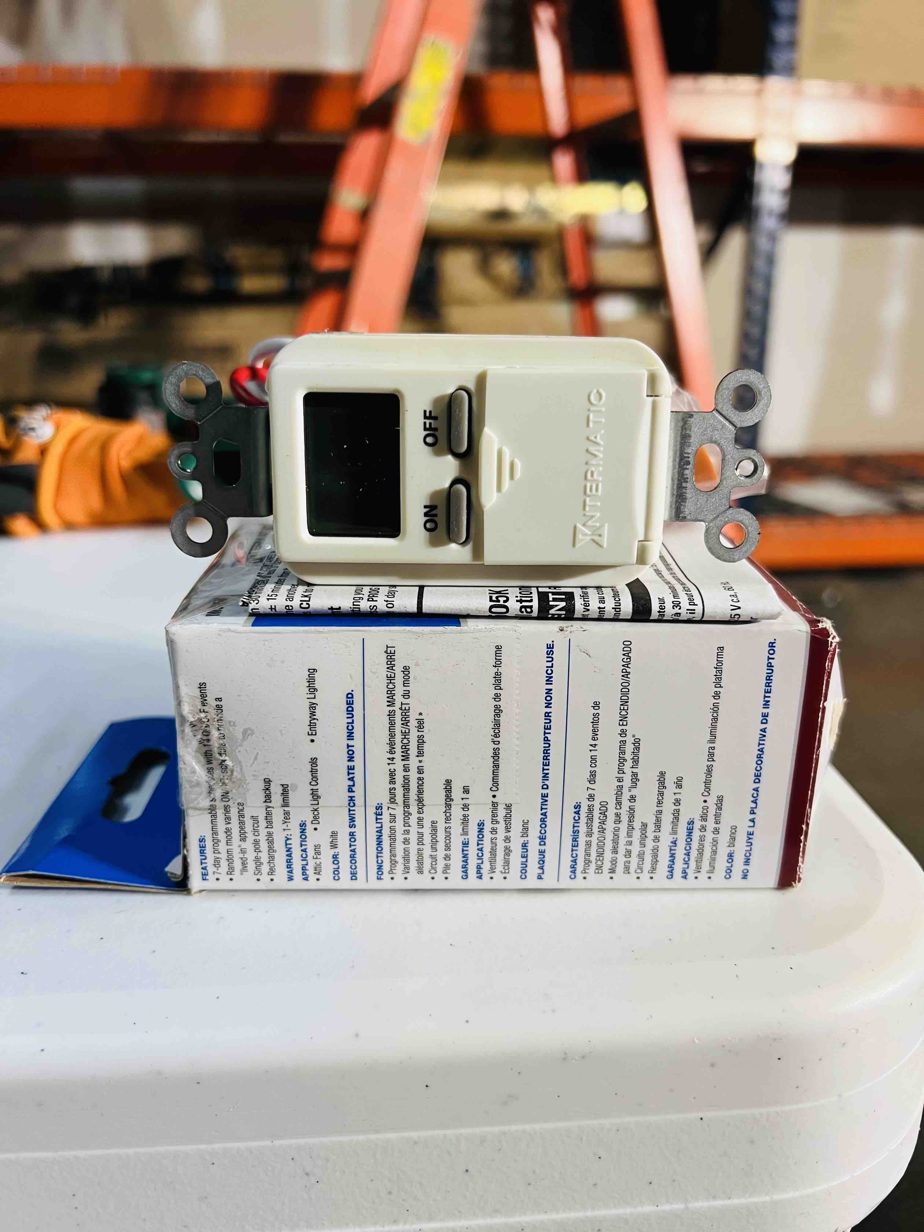 Intermatic 15 Amp Digital In-Wall Timer - White