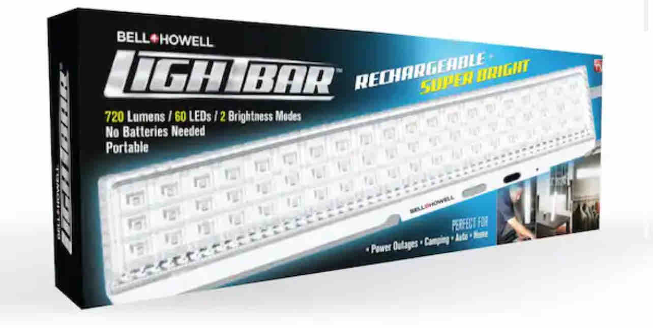 Bell + Howell As Seen On TV Tac Light Bar LED Portable Lights White