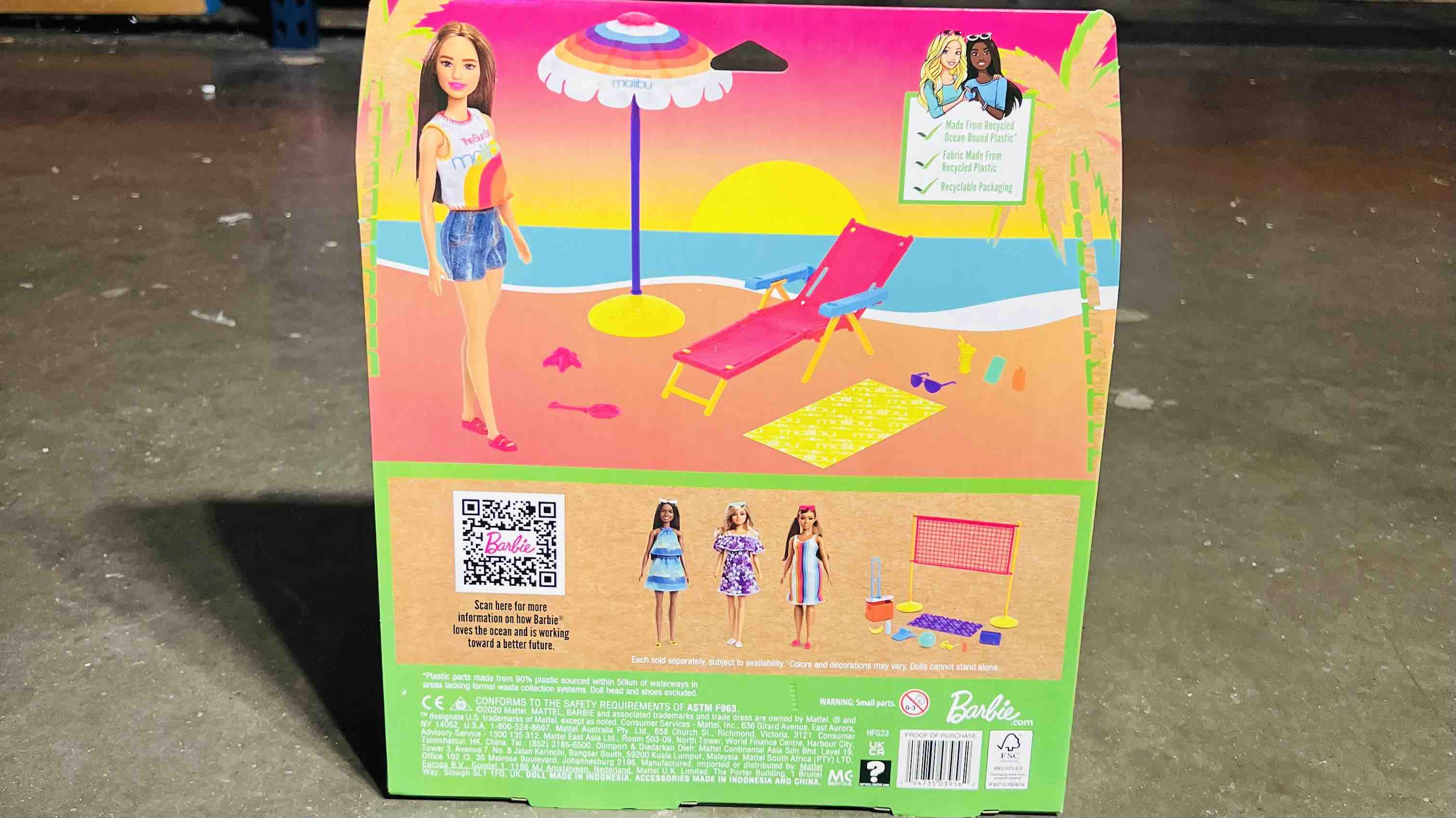 MATTEL Barbie Love The Ocean Beach Day Doll And Playset