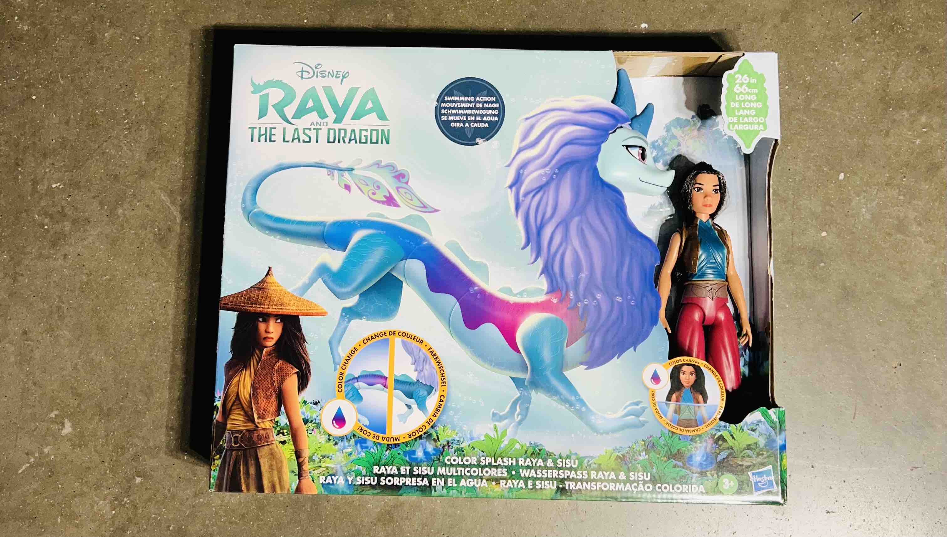 Disney Princess Raya And The Last Dragon Color Splash, Raya and Sisu Dragon, Water Toy
