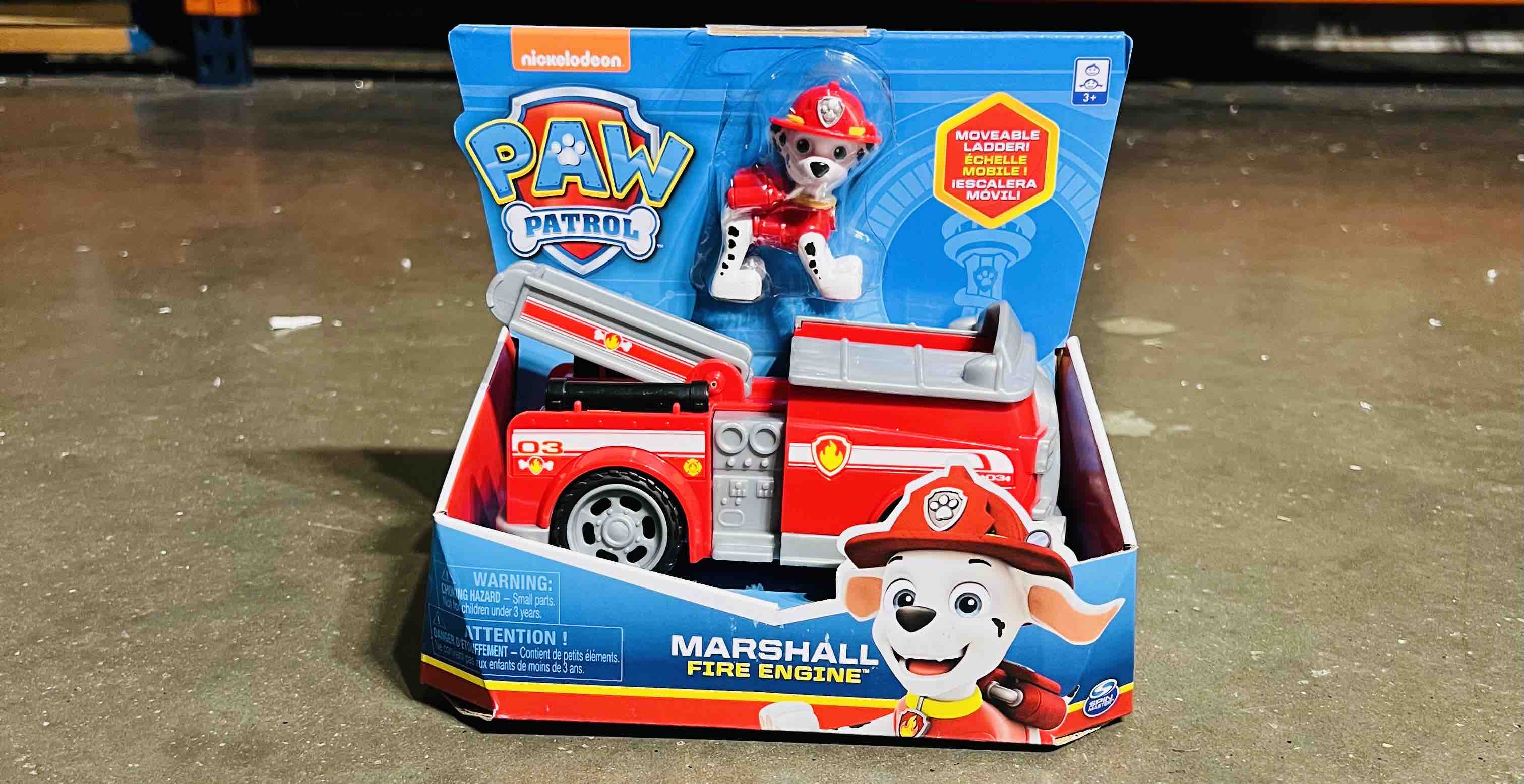 PAW Patrol Fire Engine Vehicle with Marshall