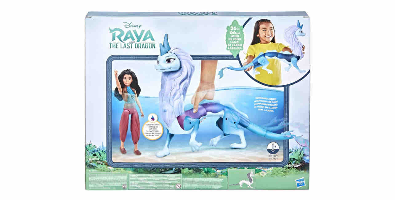 Disney Princess Raya And The Last Dragon Color Splash, Raya and Sisu Dragon, Water Toy