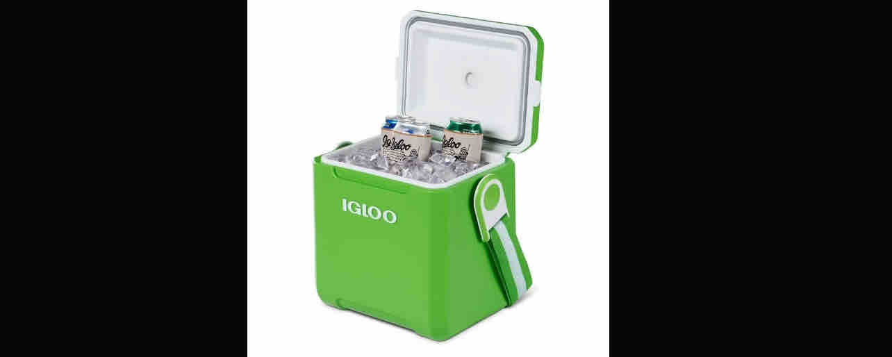 IGLOO Tag-Along-Too Green 11-Quart Tailgating Chest Cooler With Adjustable Strap And 2-Day Ice Retention