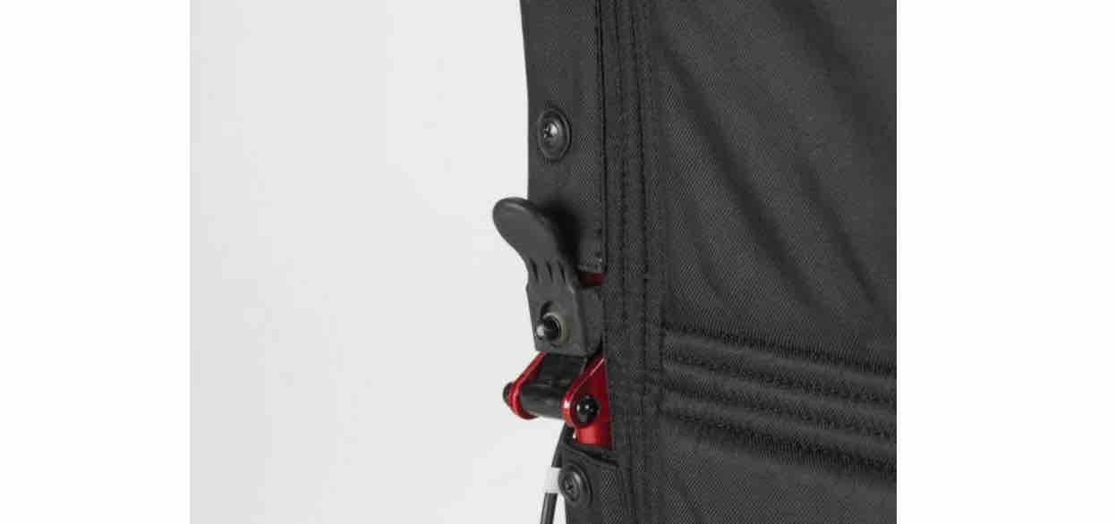 Drive Medical Lightweight Expedition Red Transport Wheelchair with Hand Brakes