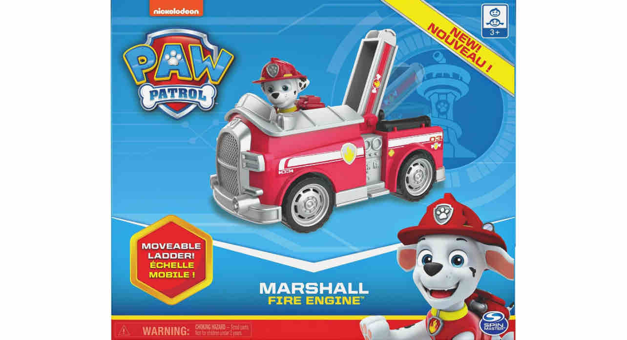 PAW Patrol Fire Engine Vehicle with Marshall