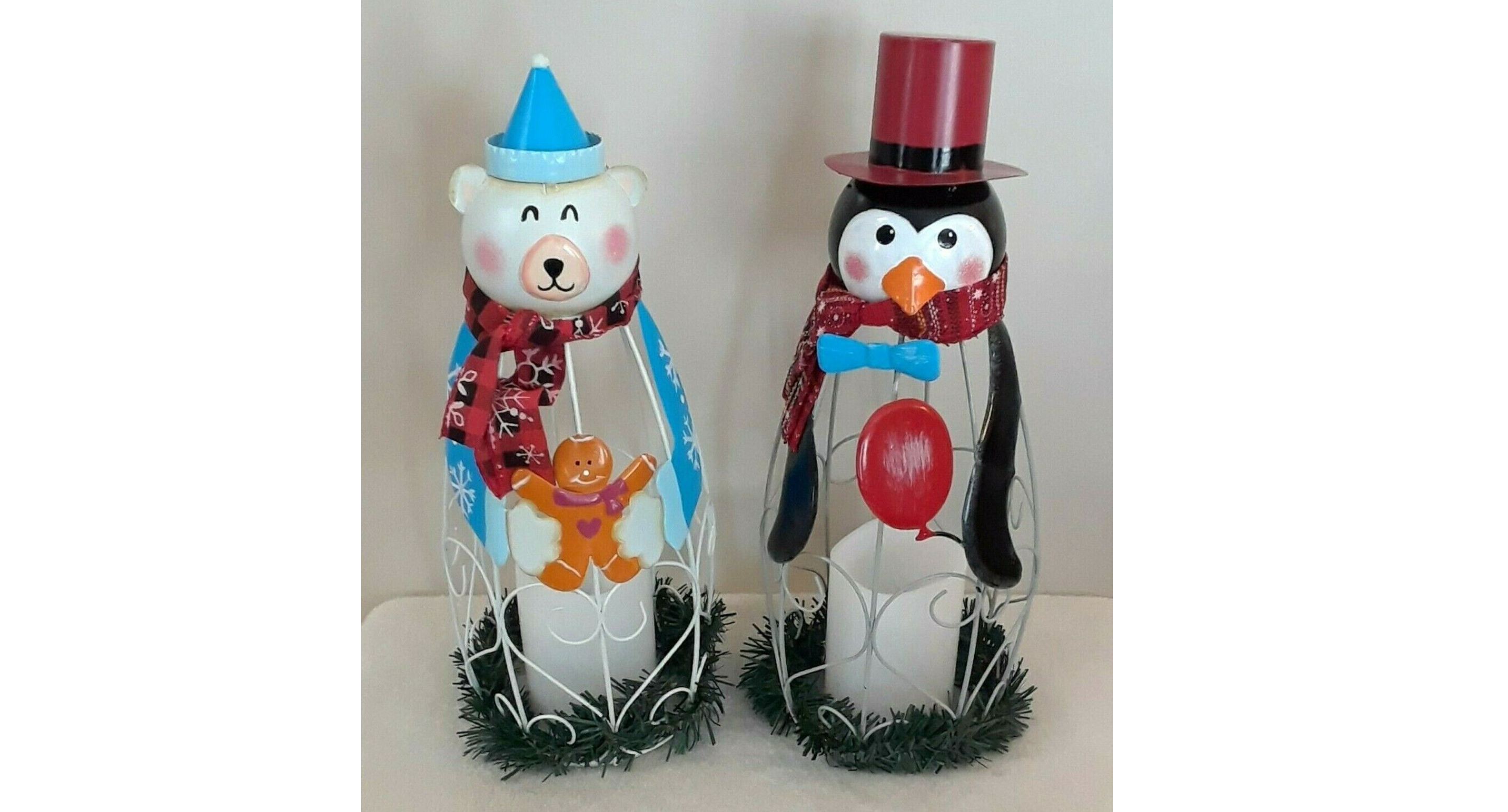 Christmas LED Candle Lantern Lights 2 Pack 14 1/2" Tall Lulu Home