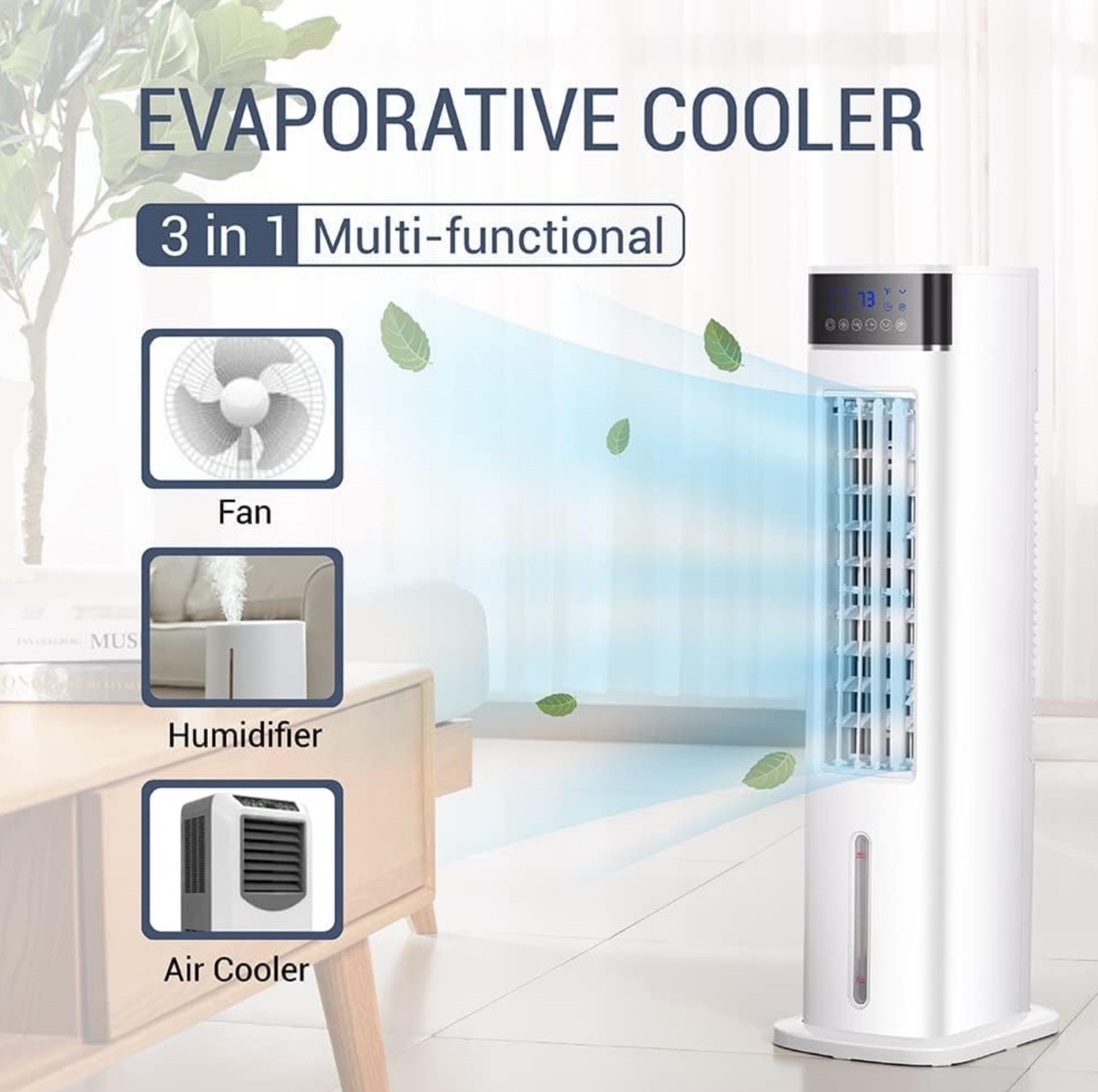 Uthfy 30-in. Evaporated Air Oscillating Bladeless Cooling Tower Fan