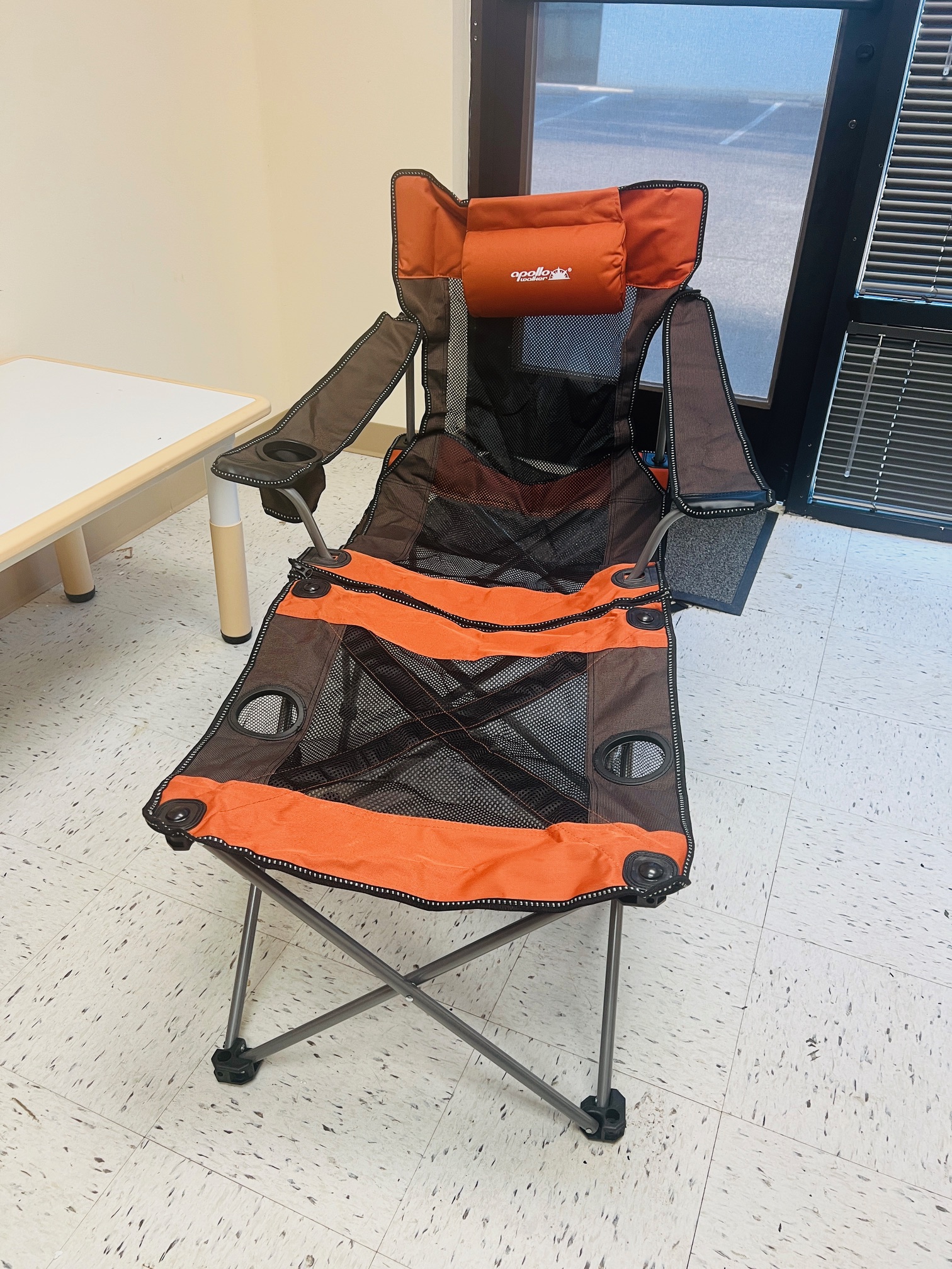 Apollo Walker 3-In-1 Folding Camping Chair, Beach Chair and Detachable Table with Carry Bag
