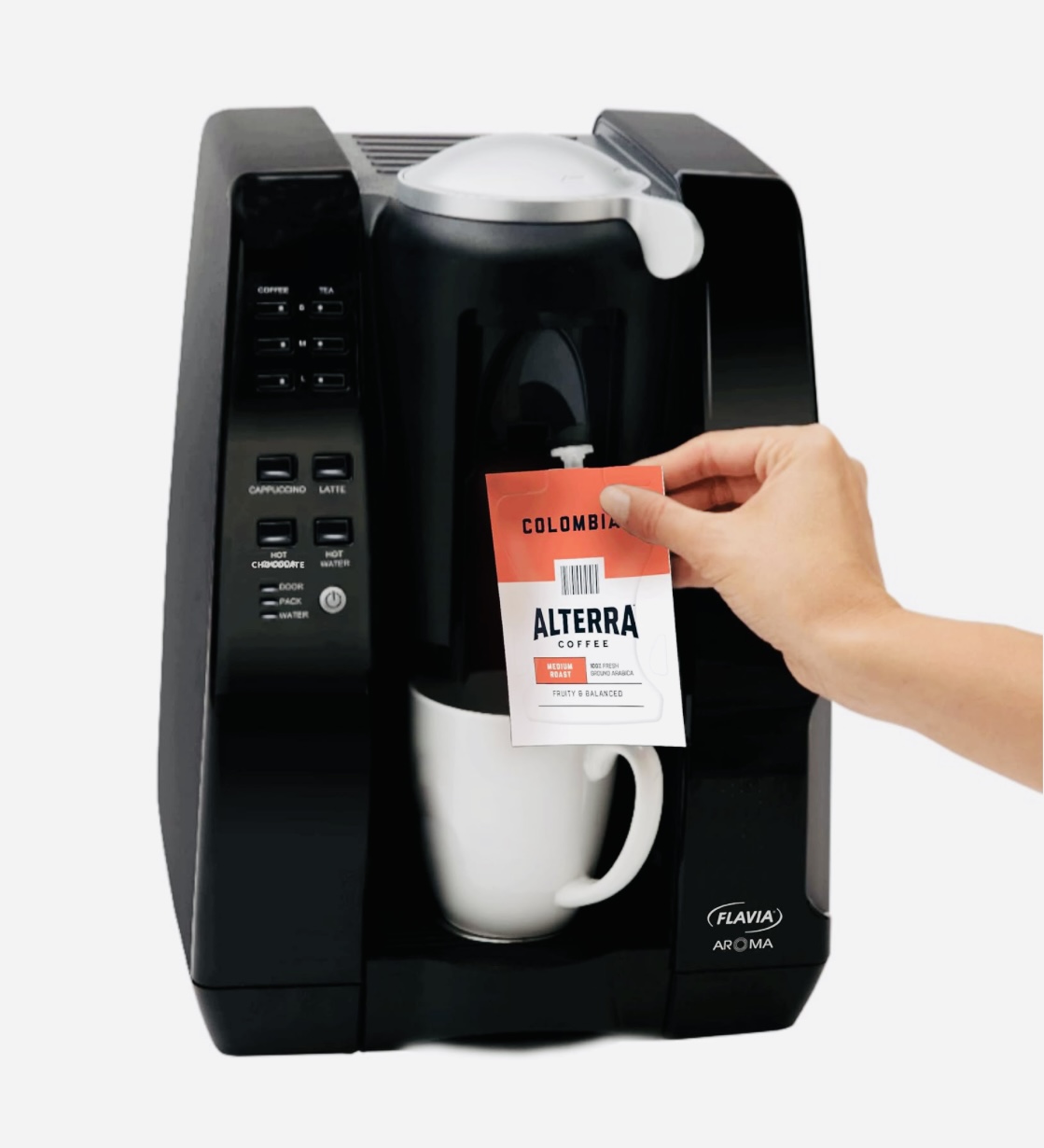 FLAVIA Aroma Single-Serve Brewing System 2.53-Quarts, 1400-Watts