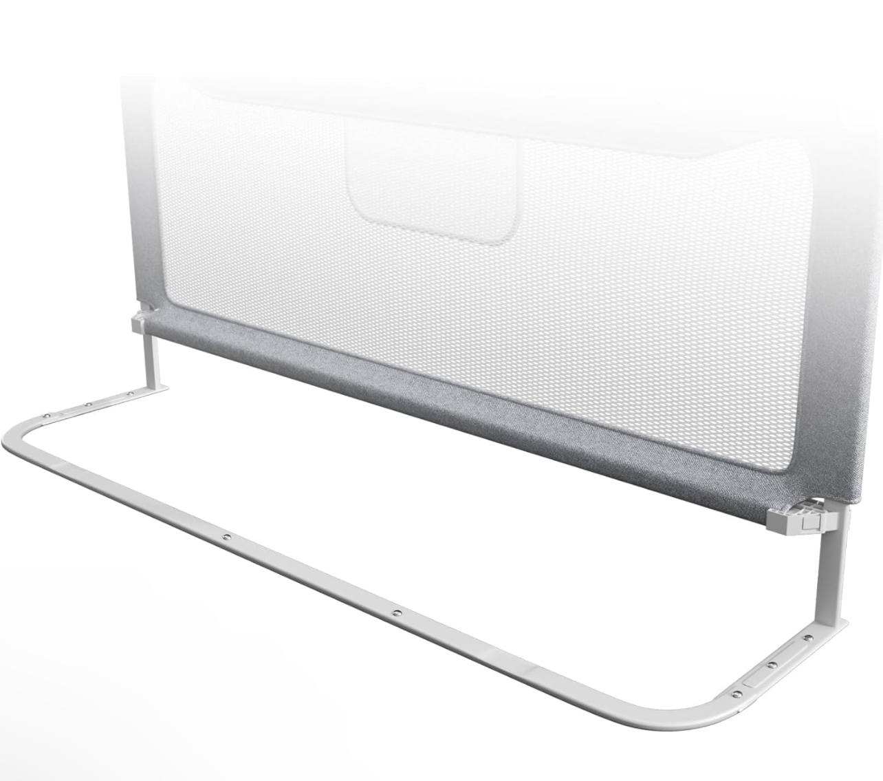 HOMEAL 82.7" Toddler Bed Rail U-Shaped Extended Fixed Bar