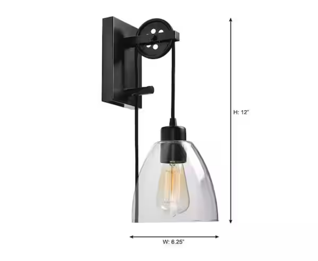 Home Decorator's Collection Needham 1-Light Oil Rubbed Bronze Sconce with Bulb