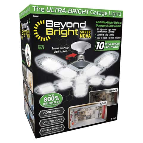 Bright Beyond Super Nova Garage LED Light Plastic/Metal