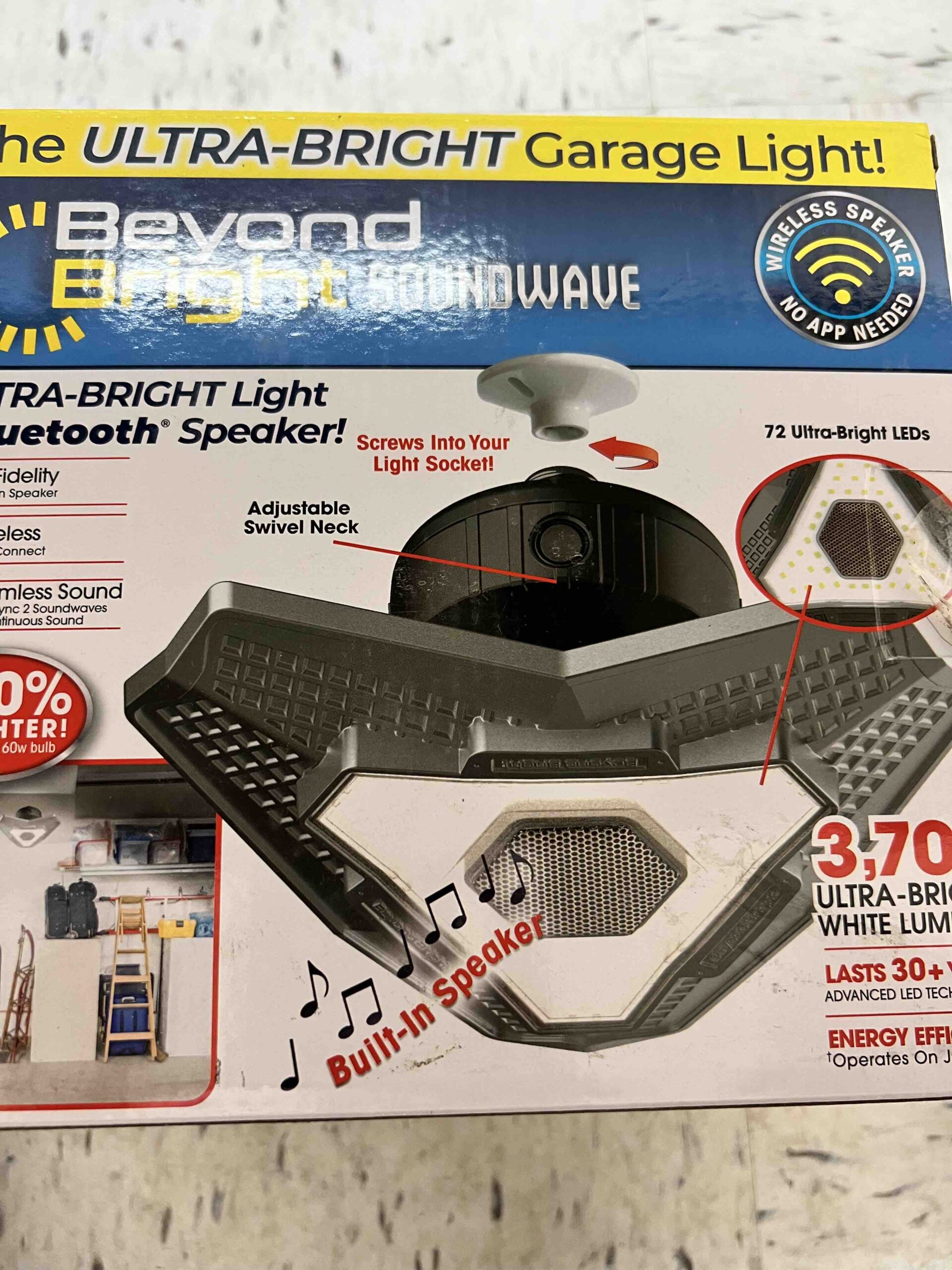 Beyond Bright 25-Watt Lamp Light Bulbs Built-In BluetoothSpeaker