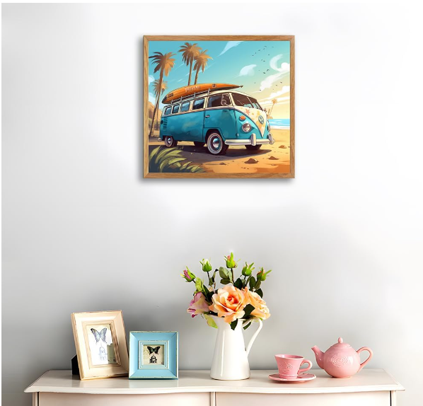 Art Paint by Numbers on Canvas Kit for Adults, 16" x20'' DIY