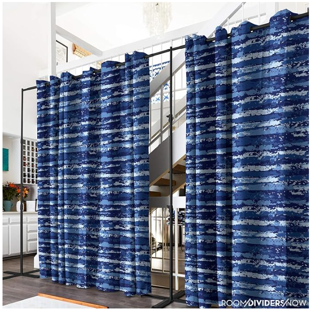 Room/Dividers/Now Premium Room Divider Curtain, 8ft Tall x 10ft Wide (Natural White) | Premium Curtains for Room Partition, Privacy or Blackout | Large Room Divider Curtain | Room Dividers Curtains
