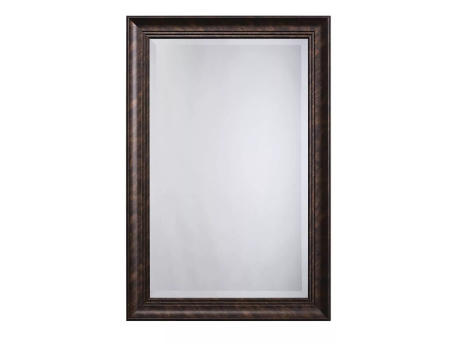 Decorative Wall Mirror with Beveled Edge Tan - Yosemite Home Decor