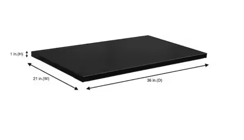 2-Pack Steel Shelf Set in Black (36 in. W x 21 in. D) for Ready-to-Assemble 36 in. Garage Gear Cabinet