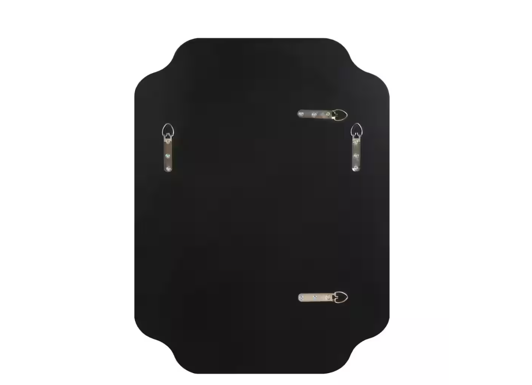 Plumley Scalloped 24 in. H x 18 in. W Glam Irregular Framed Silver Wall Mirror