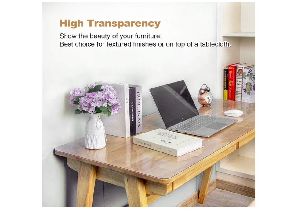 LovePads 2mm Thick 40 x 60 Inches Clear Table Cover Protector