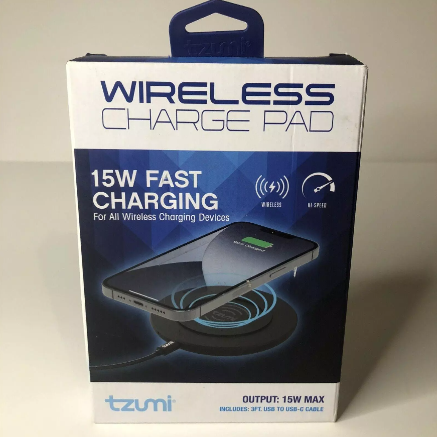 Tzumi Wireless Power Desk Pad 10 Watt Black 5352ST