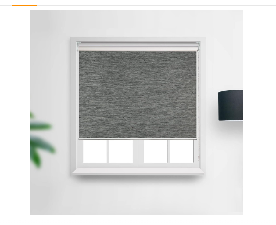 Roller Window Shades,100% Blackout UV Protection Roller Blinds,Window Blind with Thermal Insulated,Window Shade for Home Office Living Room, Easy to Install(Gray, 35" W x 72" H)