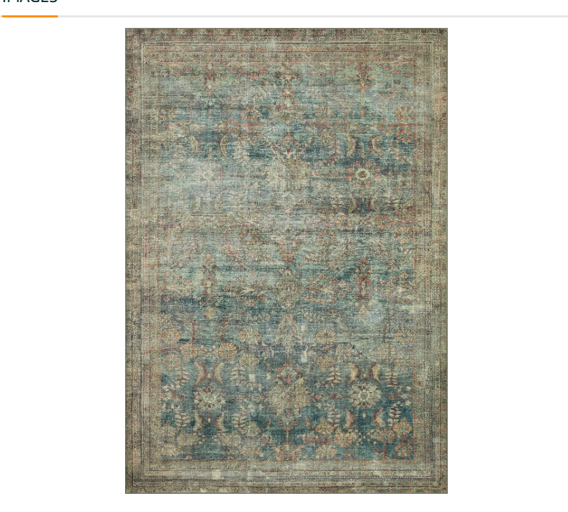 Loloi Magnolia Home by Joanna Gaines x Banks Ocean/Spice 2'-0" x 5'-0" Accent Rug