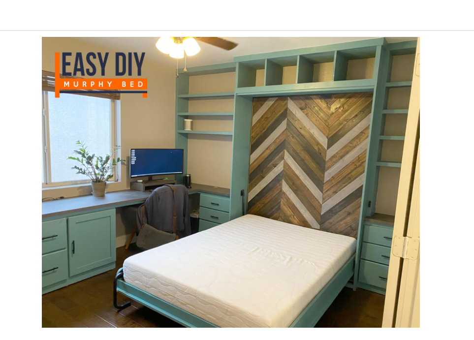 Queen Murphy Bed Hardware Kit Vertical - Made in The USA - Murphy Bed Queen Size Murphy Bed Kit - DIY Murphy Bed Kit Queen Wall Bed for Guestroom - Easy to Build Hidden Murphy Beds - Wall Murphey Bed