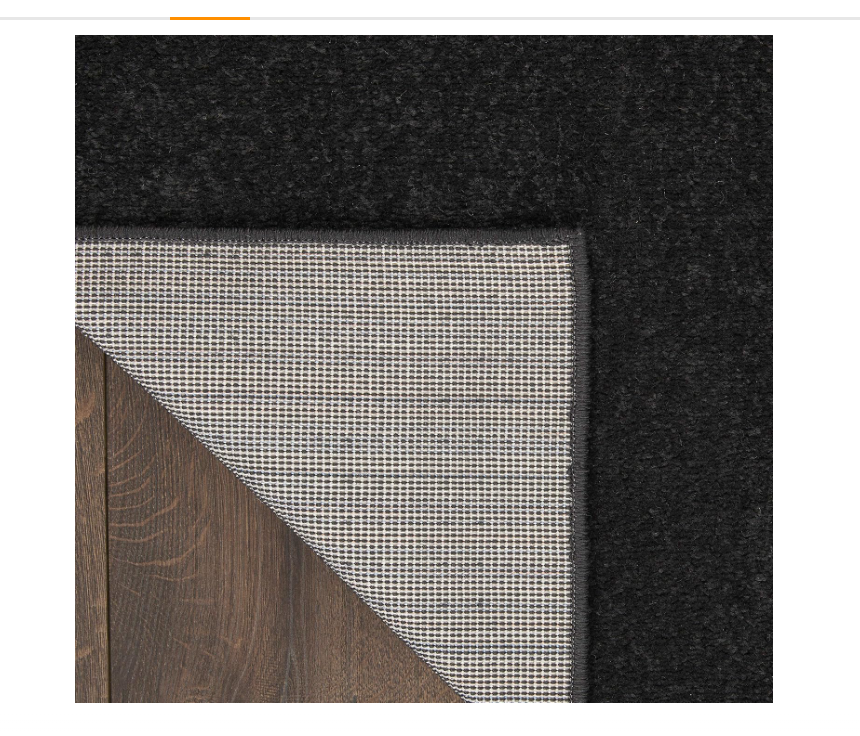 Nourison Essentials Indoor/Outdoor Black 2' x 6' Area Rug, Easy Cleaning, Non Shedding, Bed Room, Living Room, Dining Room, Backyard, Deck, Patio (2x6)