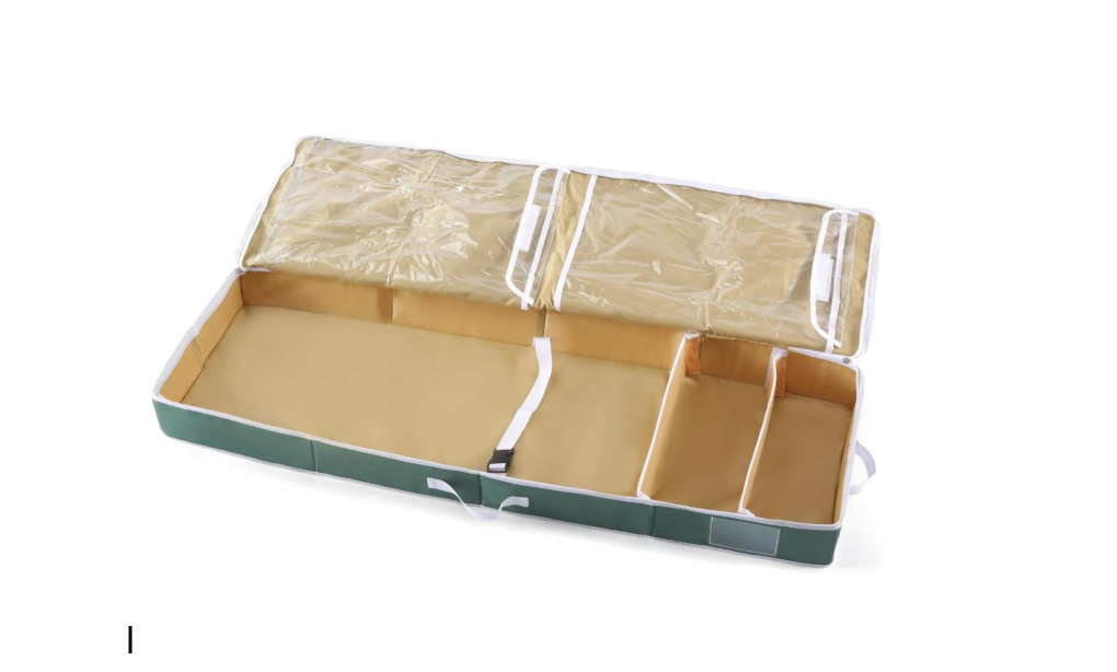 Vencer - Holiday 42" Structured Wrap Storage Organizer,Under-Bed Storage Container for Holiday Storage of Gift Bags Green VHO-009