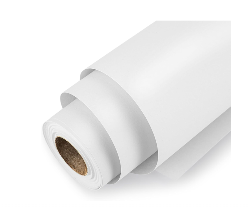 Homeral Jumbo Kraft Wrapping Paper Roll-81.8 sq.ft.30in*32.8ft White Solid Color Recyclable for Christmas, Birthday, Wedding, Baby Shower, Bridal Shower, Valentine's Day