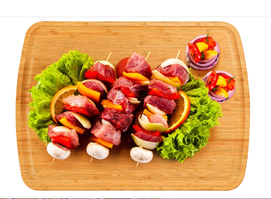 Extra Large Bamboo Cutting Boards for Kitchen – 24x18" Wooden Cutting Board with Juice Groove and Handles，Large Wood Butcher Block Chopping Board for Meat Turkey BBQ